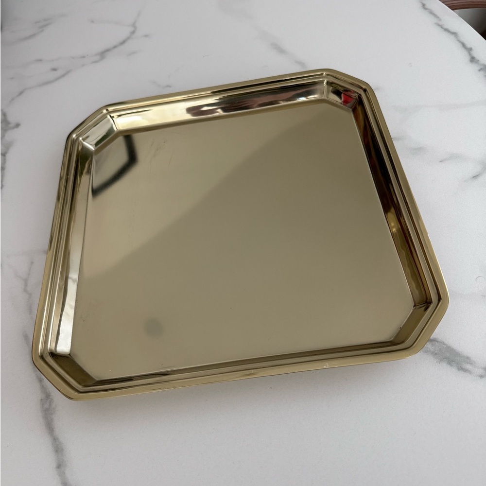 H&M decorative tray color gold